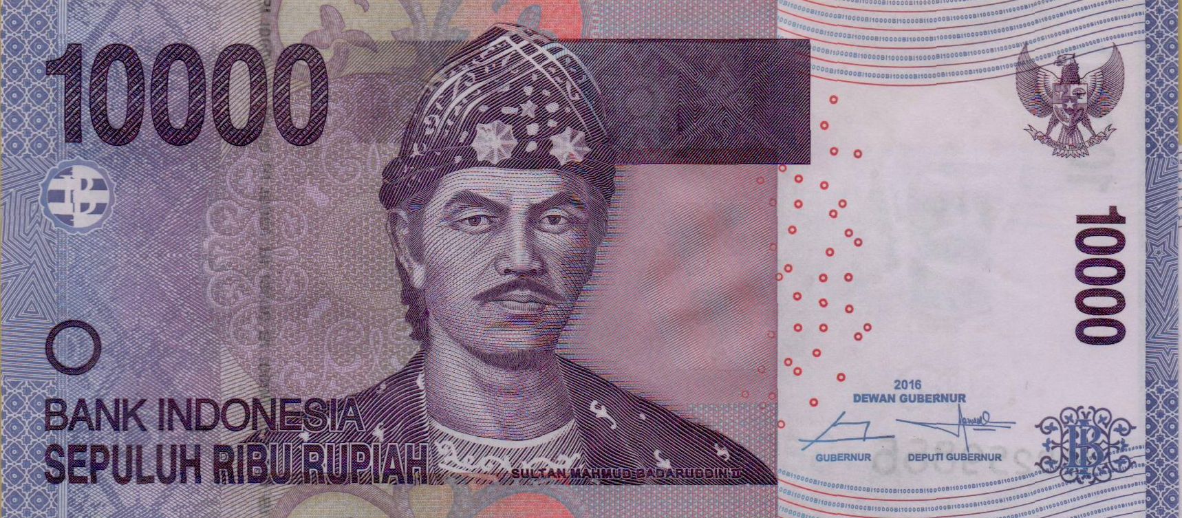 Indonesia 10000 2016 UNC P-150/h2